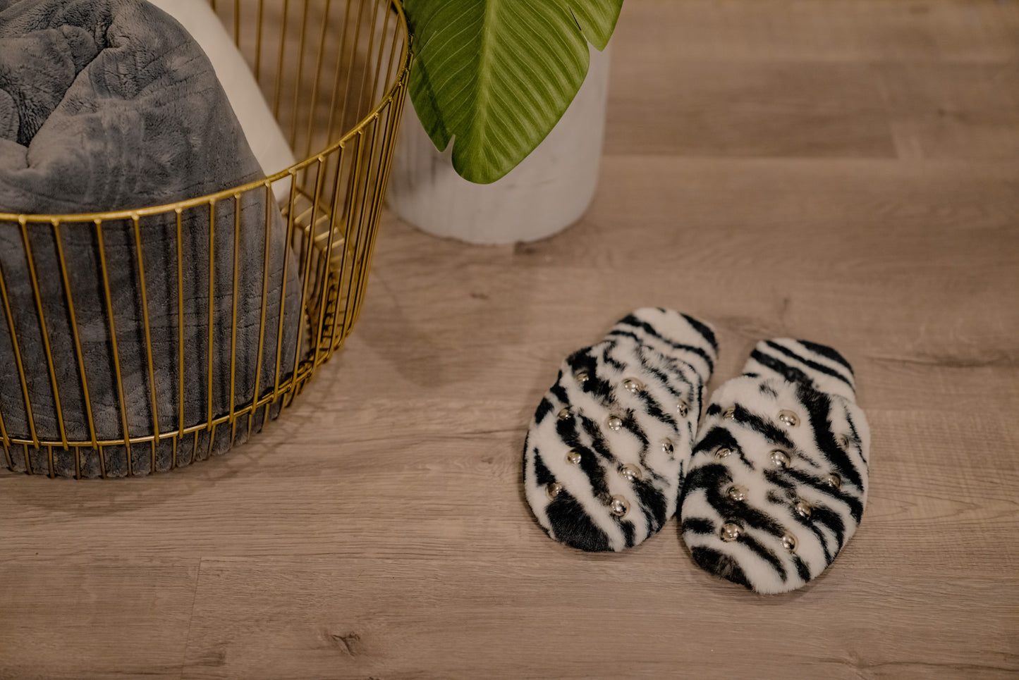 Zebra Slippers